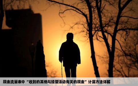 现金流量表中“收到的其他与经营活动有关的现金”计算方法详解