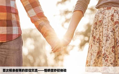 首次相亲夜晚的微信交流——情感微妙初体验