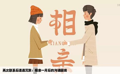 再次联系后遭遇沉默：相亲一月后的沟通困境