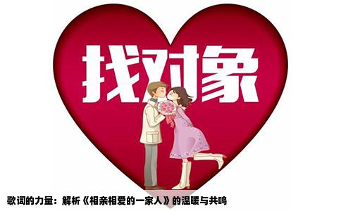 歌词的力量：解析《相亲相爱的一家人》的温暖与共鸣